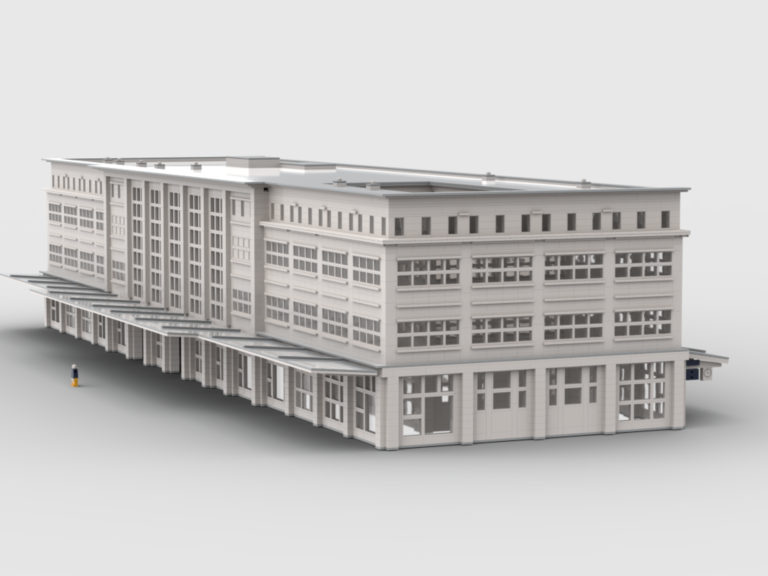 Plan de construction MOC gare Auguste Perret