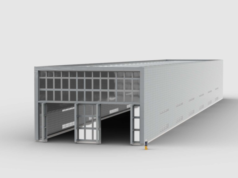 Plan de construction MOC d'un atelier de maintenance des trains SNCF d'Amiens