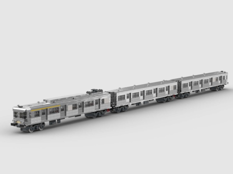 Train de banlieue inox Z6100 - "petit gris" - SNCF - rame complète