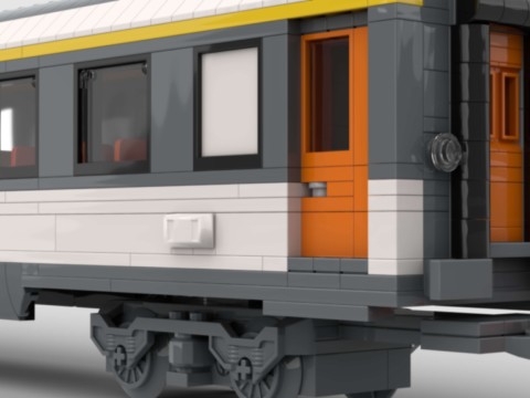 Plan de construction Lego Moc Wagon Corail 1ère classe