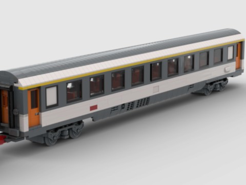 Plan de construction Lego Moc Wagon Corail 1ère classe