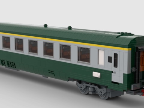 Plan de construction Wagon UIC 1ère classe de la SNCF - vert gris