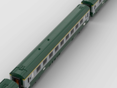 Plan de construction Wagon UIC 1ère classe de la SNCF - vert gris