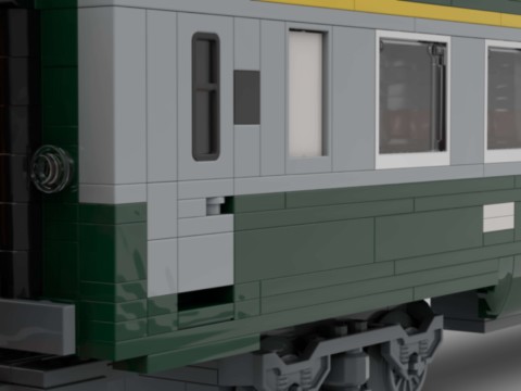 Plan de construction Wagon UIC 1ère classe de la SNCF - vert gris