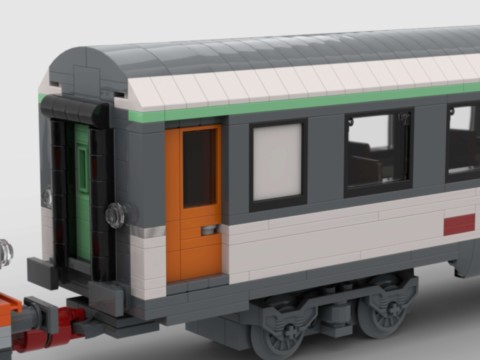 Plan de construction MOC Wagon Corail 2ème classe