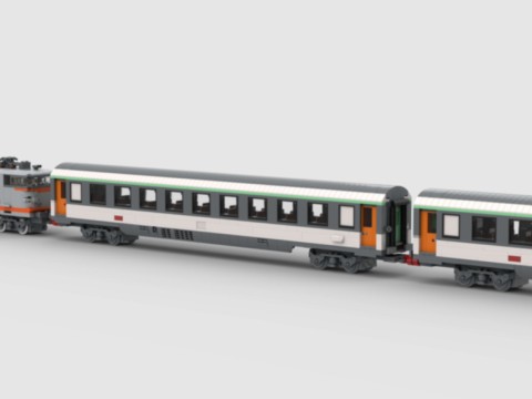 Plan de construction MOC Wagon Corail 2ème classe