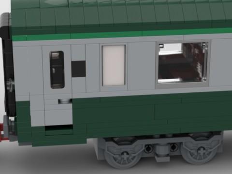 Plan de construction Wagon UIC 2ème classe de la SNCF - vert gris