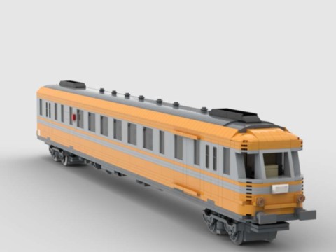 Plan de construction motrice autorail RGP2-X2606 de la SNCF