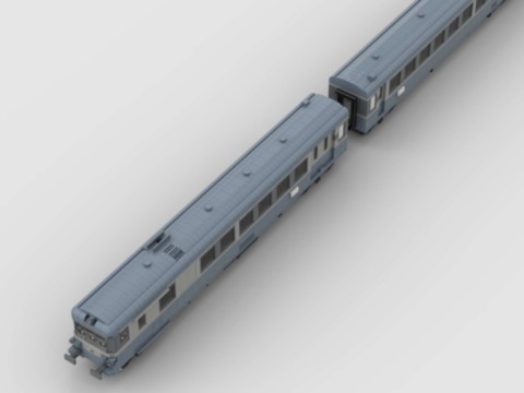 Plan de construction Autorail X4630 caravelle - bleu