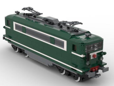 Plan de construction de la BB16700 verte petite cabine de la SNCF