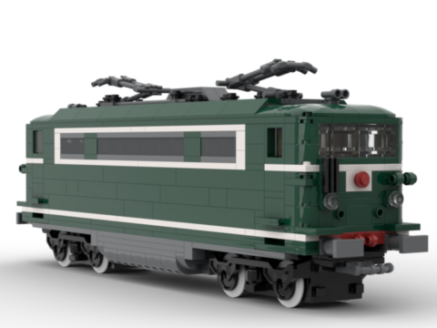 Plan de construction de la BB16700 verte petite cabine de la SNCF