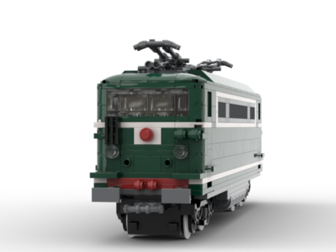 Plan de construction de la BB16700 verte petite cabine de la SNCF