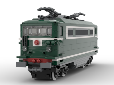 Plan de construction de la BB16700 verte petite cabine de la SNCF