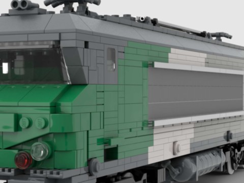 Plan MOC de la BB 7242 Vienne Fret de la SNCF