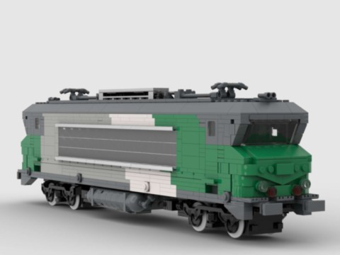 Plan MOC de la BB 7242 Vienne Fret de la SNCF