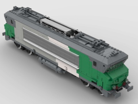 Plan MOC de la BB 7242 Vienne Fret de la SNCF