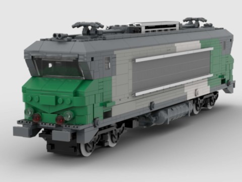 Plan MOC de la BB 7242 Vienne Fret de la SNCF