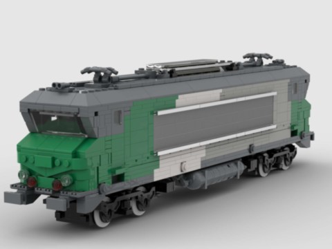 Plan MOC de la BB 7242 Vienne Fret de la SNCF