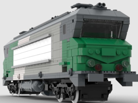 Plan MOC de la BB 7242 Vienne Fret de la SNCF