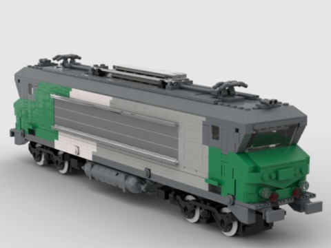 Plan MOC de la BB 7242 Vienne Fret de la SNCF