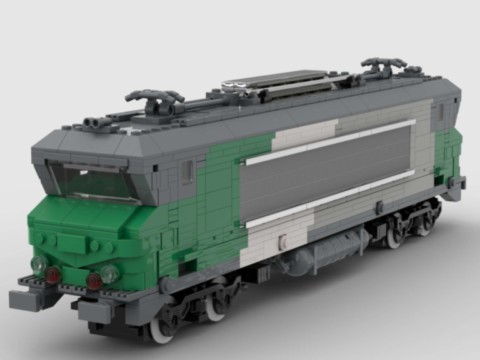 Plan MOC de la BB 7242 Vienne Fret de la SNCF