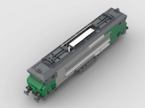 Plan MOC de la BB 7242 Vienne Fret de la SNCF