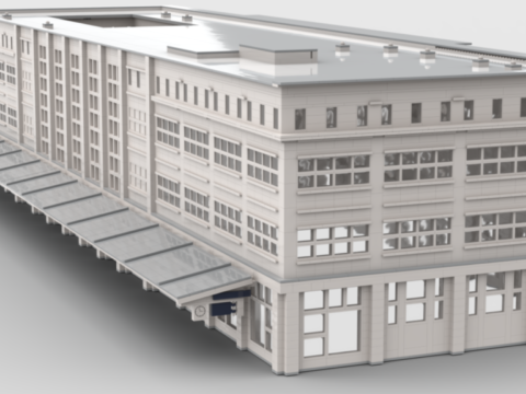 Plan de construction MOC gare Auguste Perret