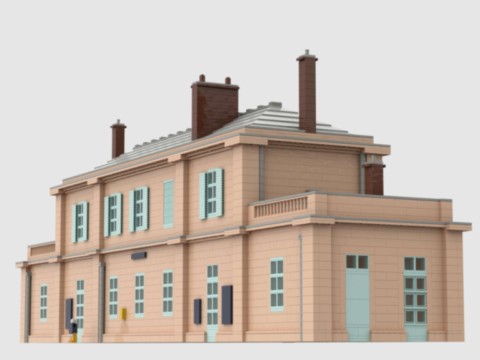 Plan de construction gare d'Auvers-sur-Oise