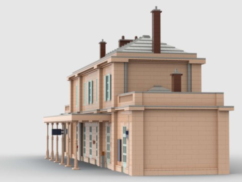 Plan de construction gare d'Auvers-sur-Oise