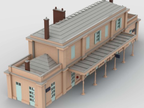 Plan de construction gare d'Auvers-sur-Oise