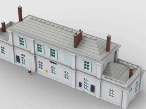 Plan de construction gare d'Auvers-sur-Oise