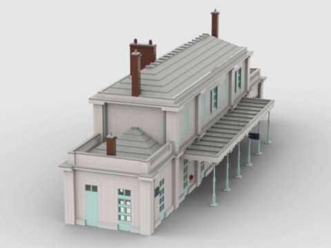 Plan de construction gare d'Auvers-sur-Oise