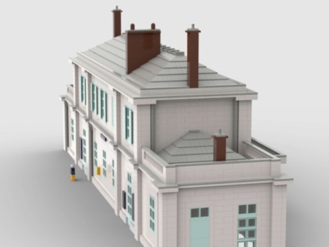 Plan de construction gare d'Auvers-sur-Oise