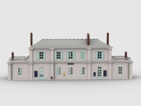 Plan de construction gare d'Auvers-sur-Oise