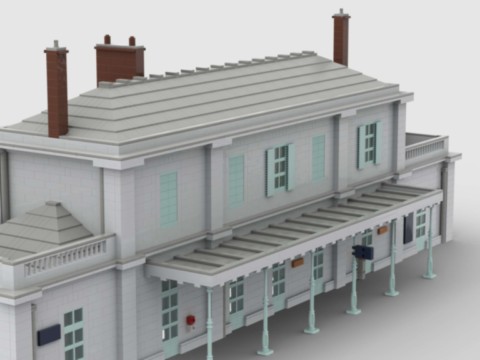 Plan de construction gare d'Auvers-sur-Oise