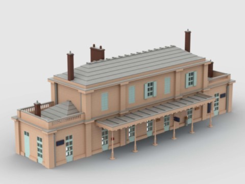 Plan de construction gare d'Auvers-sur-Oise
