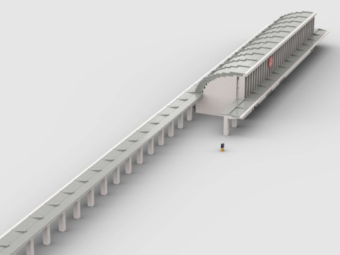 MOC - plan de construction de la gare de Laon