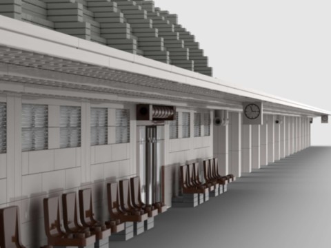 MOC - plan de construction de la gare de Laon