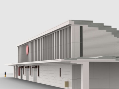 MOC - plan de construction de la gare de Laon