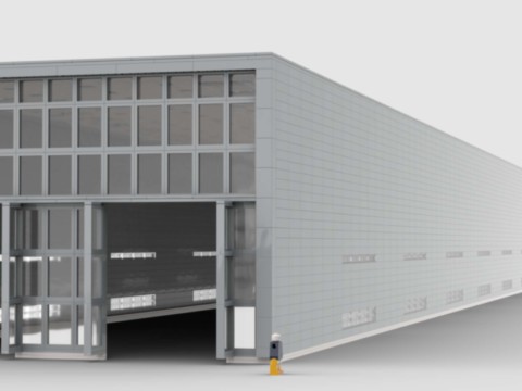 Plan de construction MOC d'un atelier de maintenance des trains SNCF d'Amiens