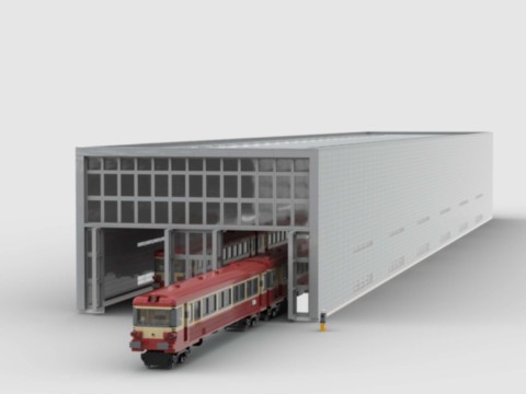 Plan de construction MOC d'un atelier de maintenance des trains SNCF d'Amiens