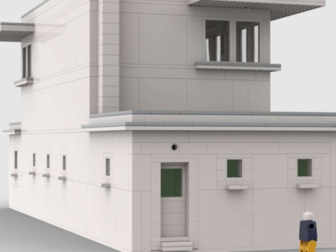 Plan de construction MOC d'un poste d'aiguillage unifié