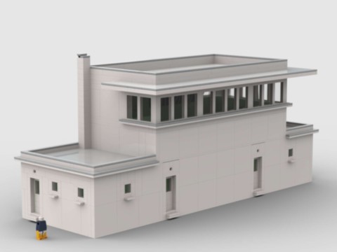 Plan de construction MOC d'un poste d'aiguillage unifié