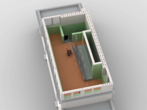 Plan de construction MOC d'un poste d'aiguillage unifié