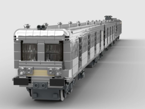 Train de banlieue inox Z6100 - "petit gris" - SNCF - rame complète
