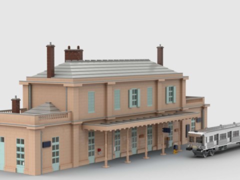 Plan de construction de la gare d'Auvers-sur-Oise