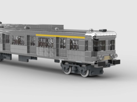 Motrice du train de banlieue inox Z6100 - "petit gris" - SNCF