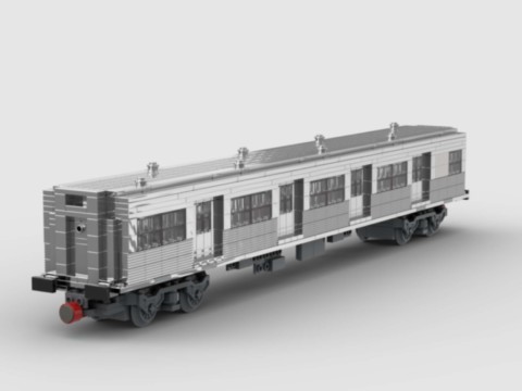 Train de banlieue inox Z6100 - "petit gris" - SNCF - voiture intermédiaire