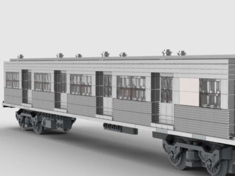 Train de banlieue inox Z6100 - "petit gris" - SNCF - voiture de tête