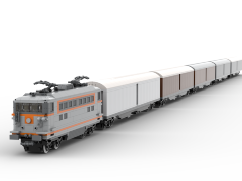 Aspect d'un train MOC avec plusieurs wagons EVS-SNAV2